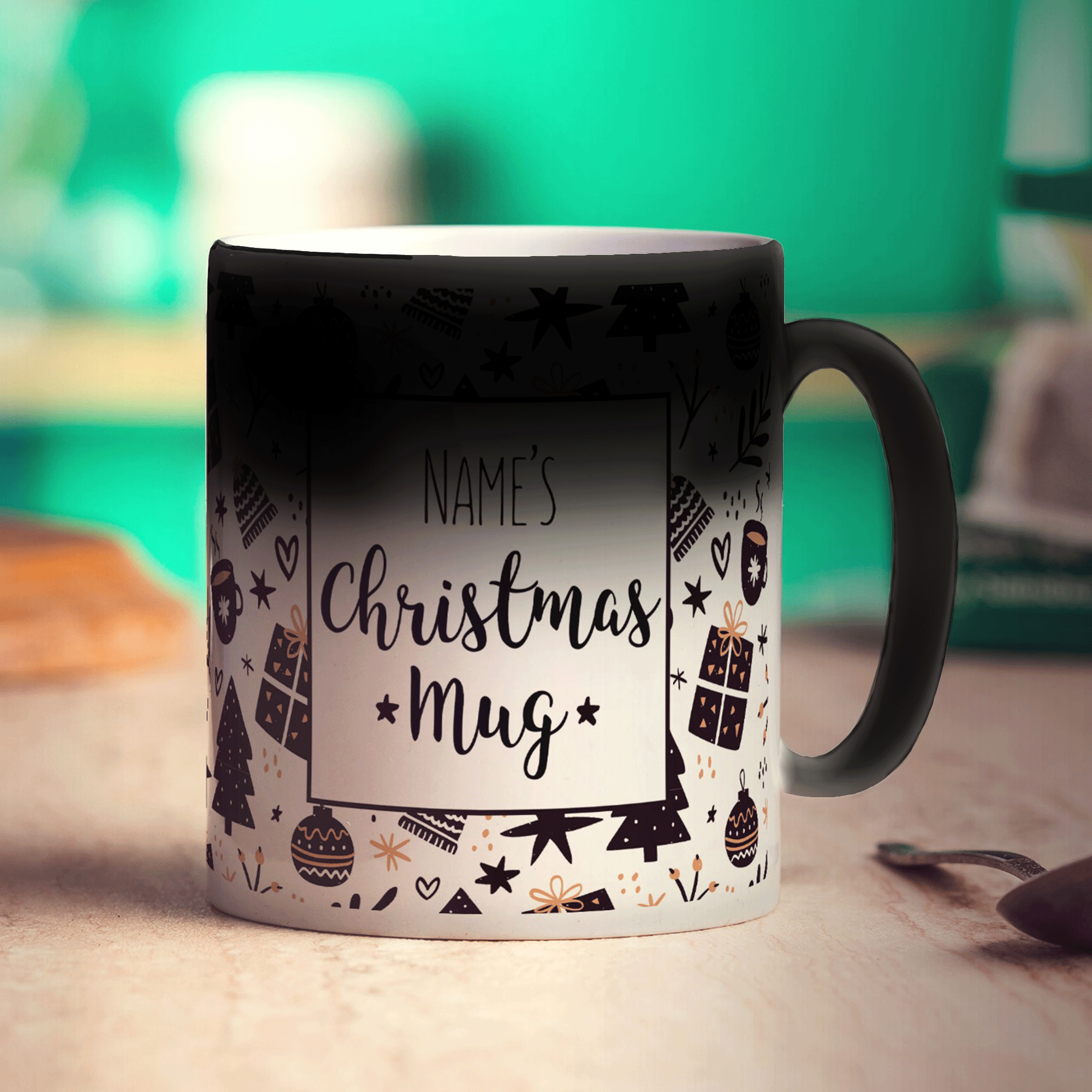 Christmas Pattern Mug - Add Any Name