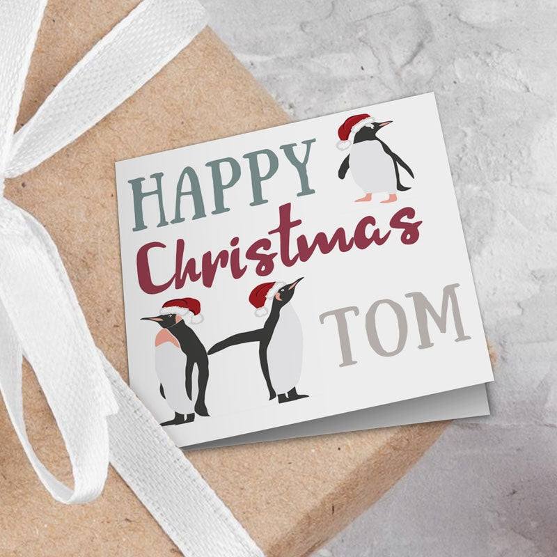 Christmas Penguins Gift Tags Addon