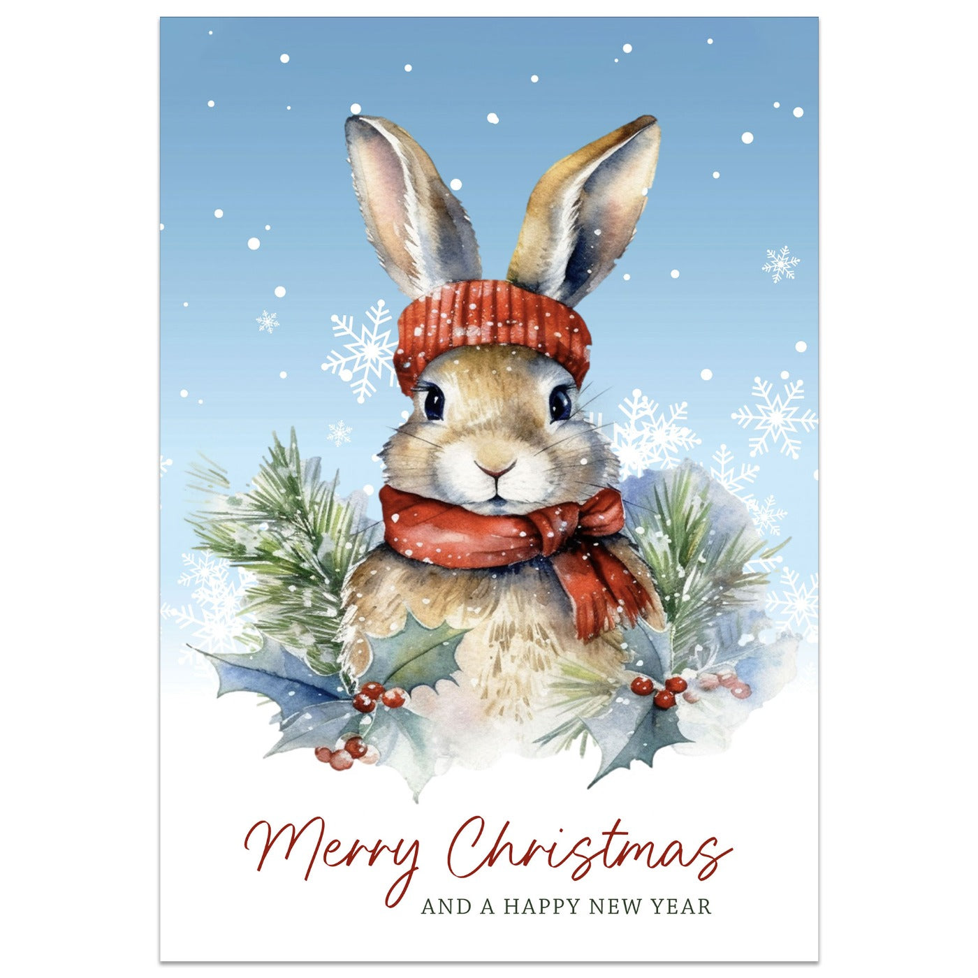 Christmas Rabbit Card