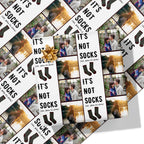 Christmas Socks Photo Wrapping Paper