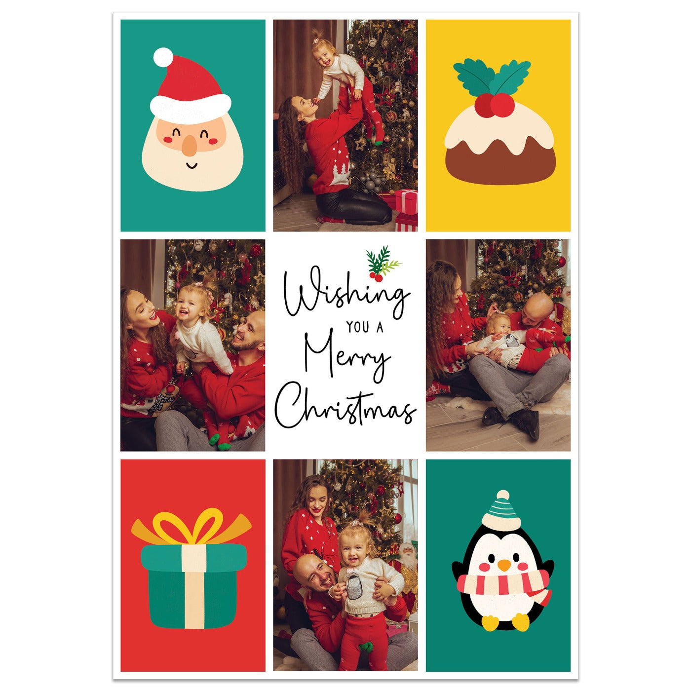 Christmas Themed Collage Card