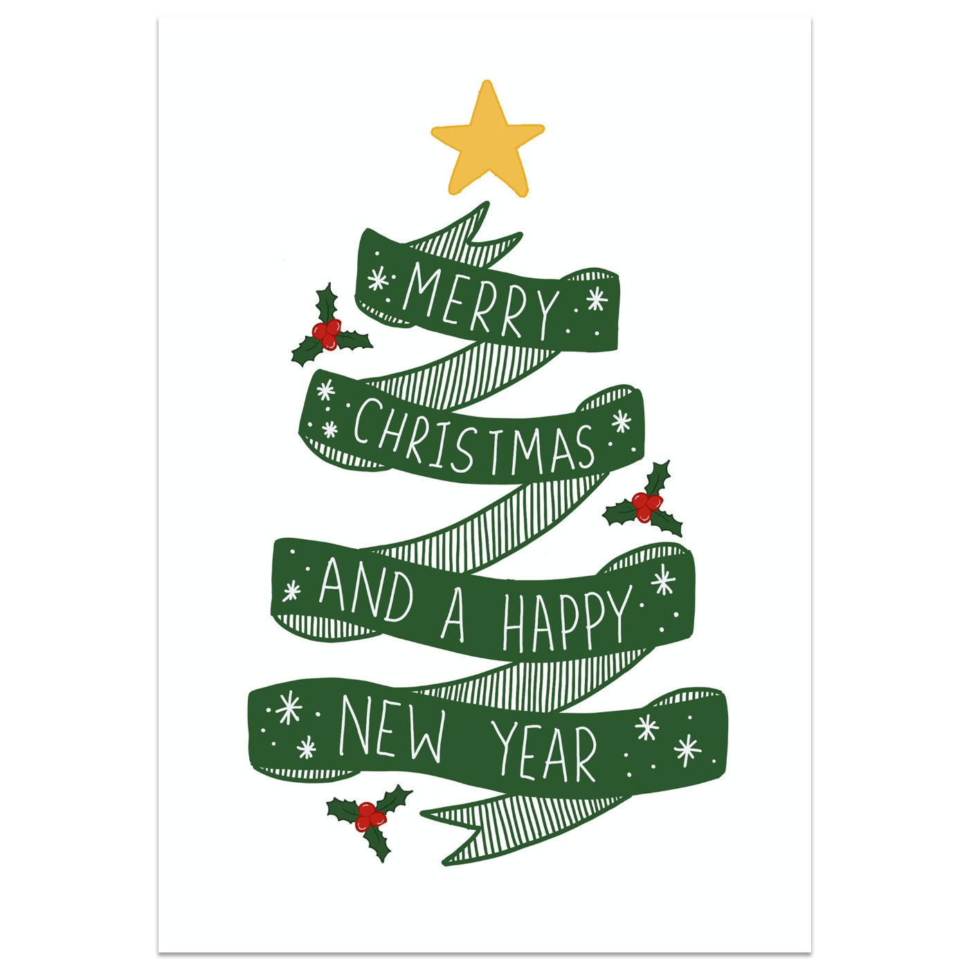 Christmas Tree Banner Card