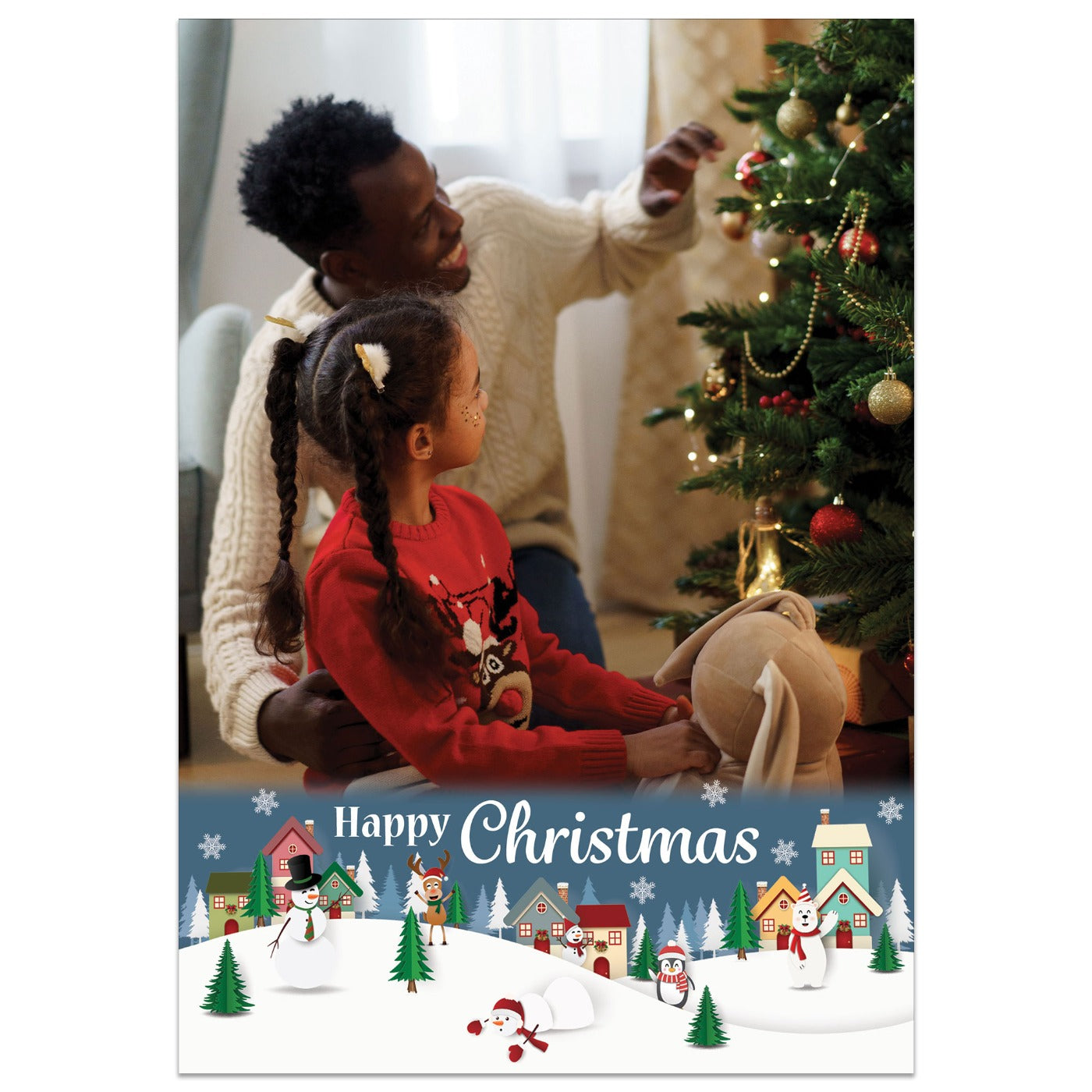 Christmas Village Photo Card
