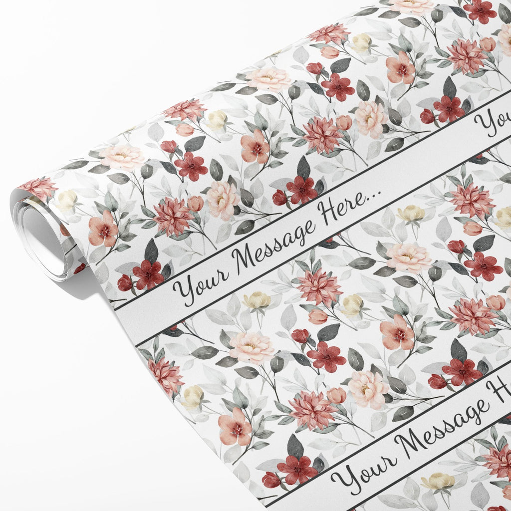 Classic Floral Message Wrapping Paper