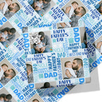 Classic Happy Father's Day Photo Wrapping Paper