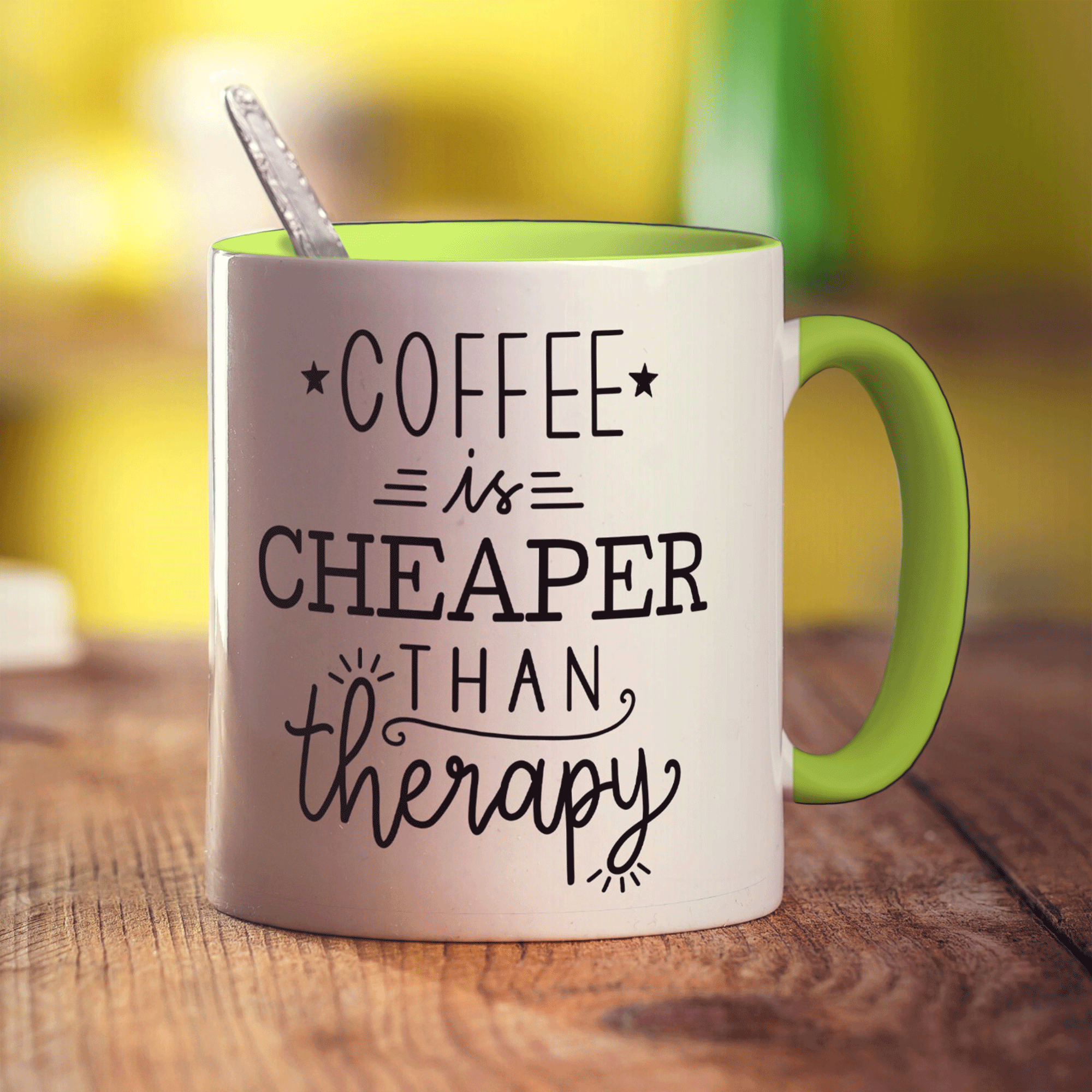 Coffee is Cheaper Than Therapy Mug