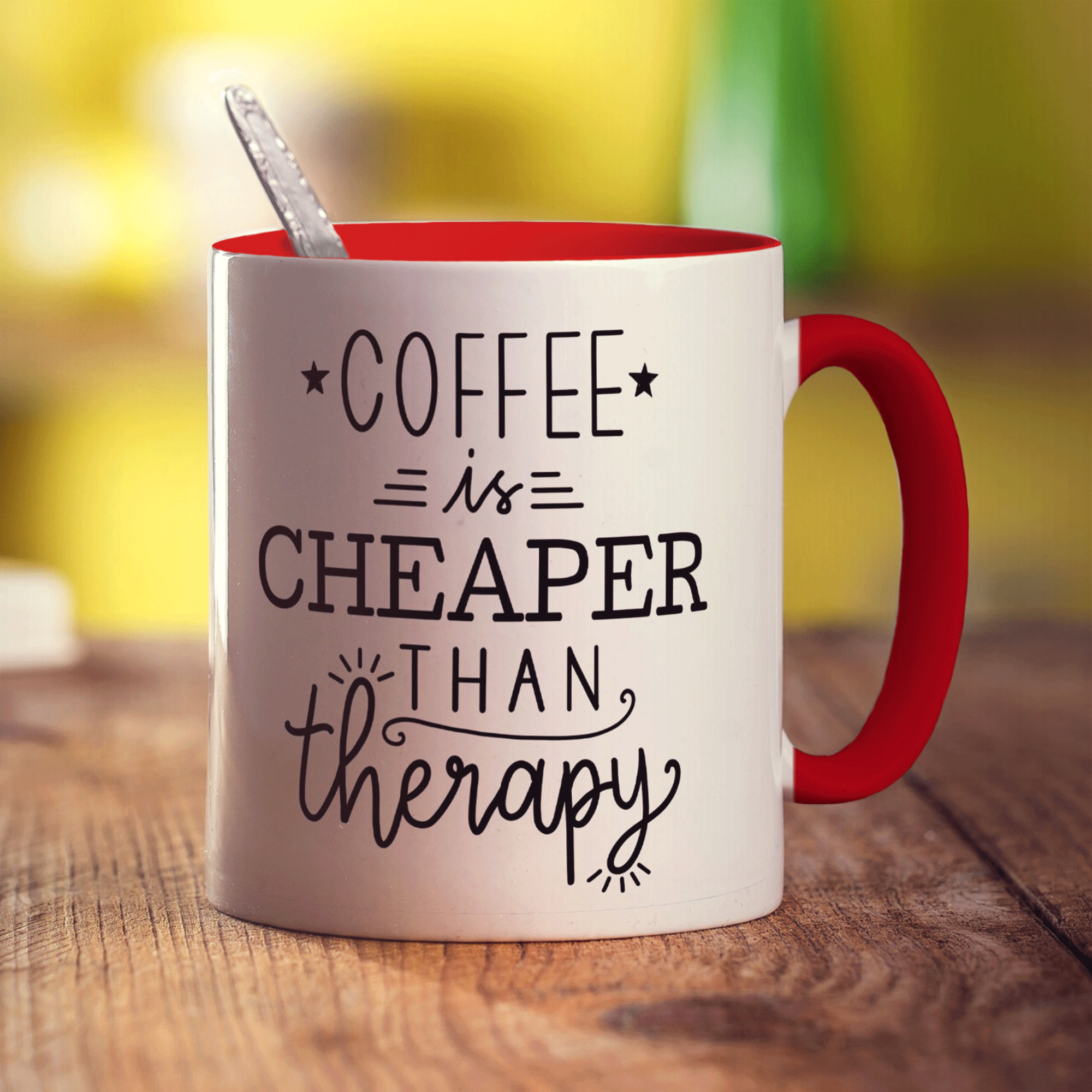 Coffee is Cheaper Than Therapy Mug