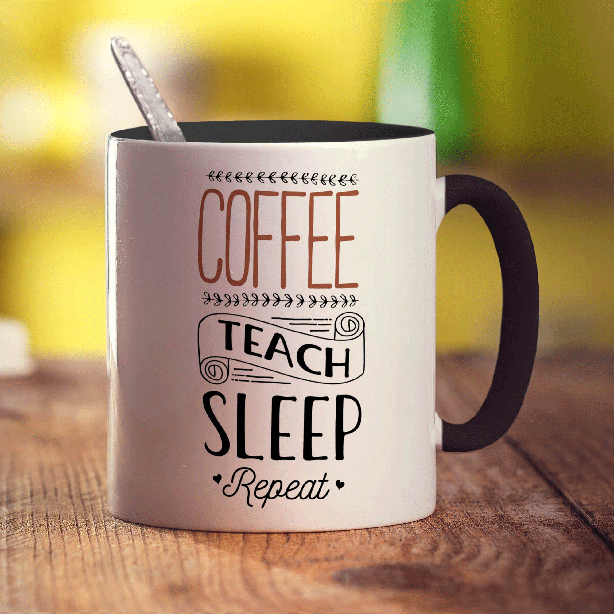 Coffee Teach Sleep Repeat Mug