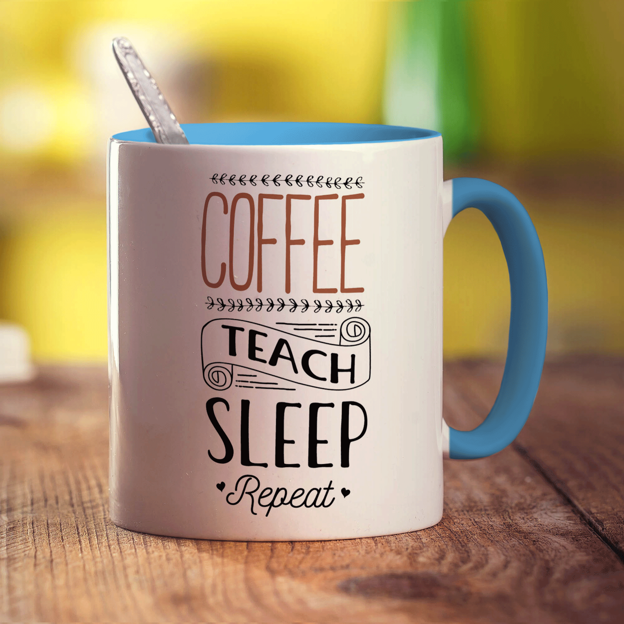 Coffee Teach Sleep Repeat Mug