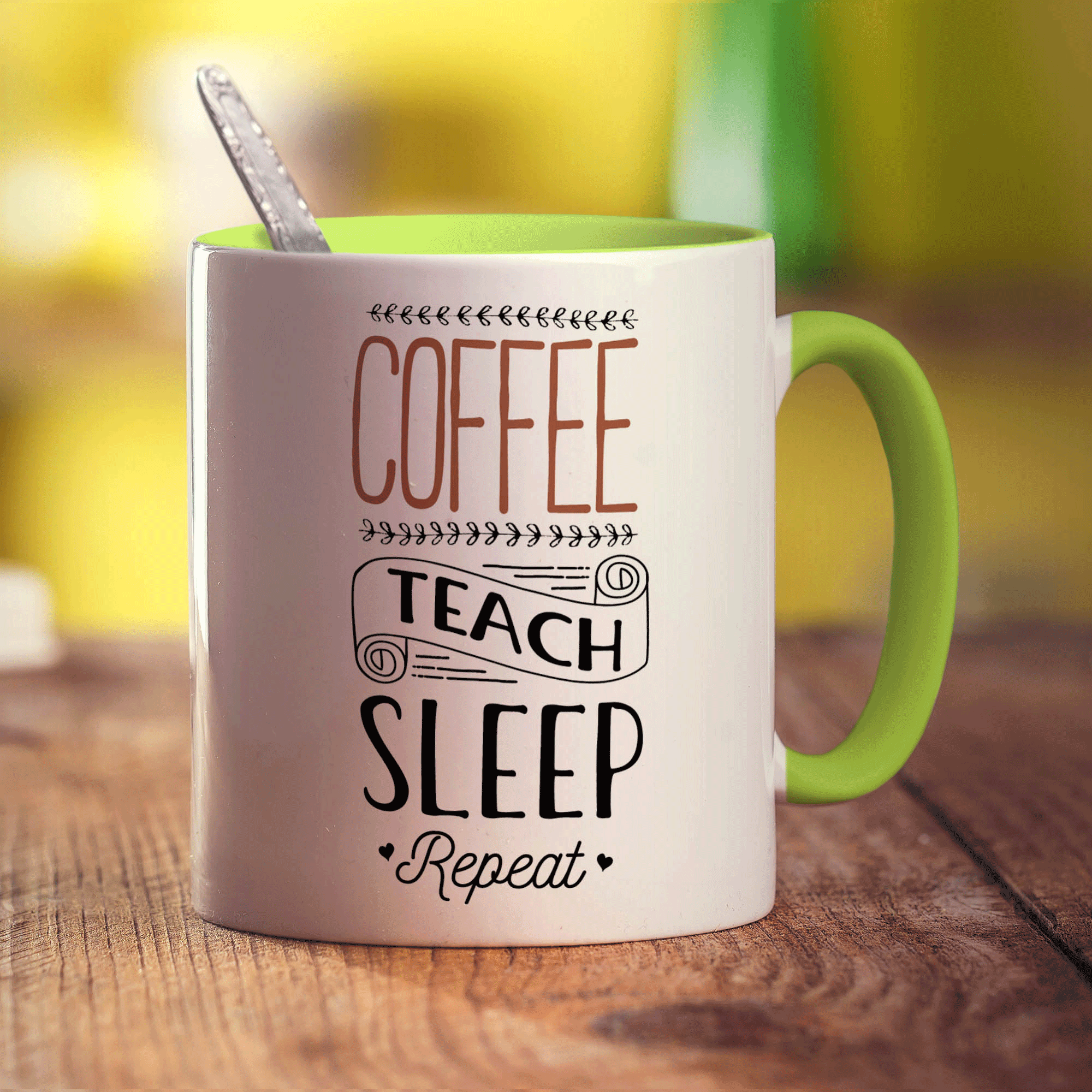 Coffee Teach Sleep Repeat Mug
