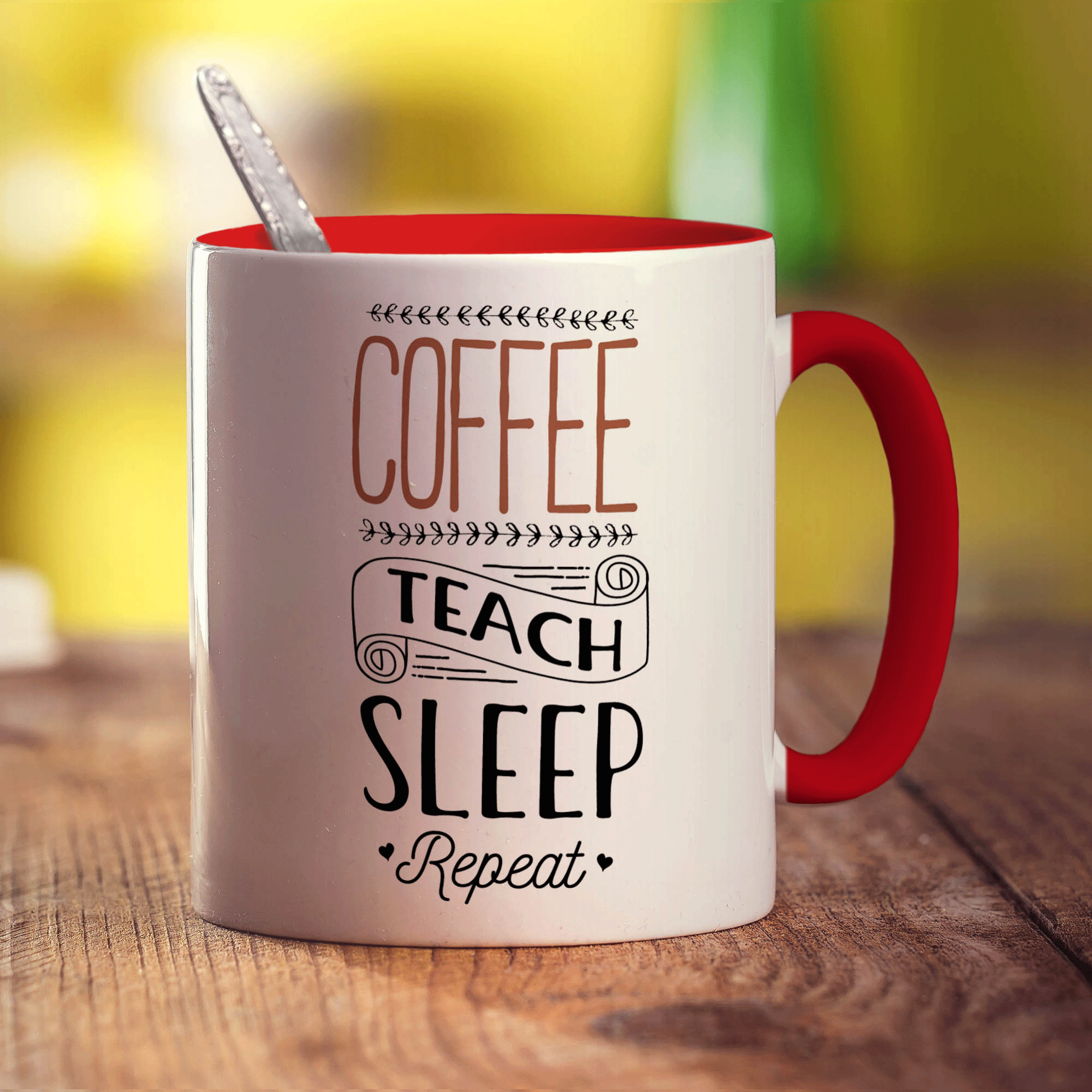 Coffee Teach Sleep Repeat Mug
