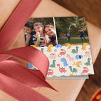 Colourful Dinosaur Photo Wrapping Paper