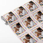 Colourful Flower Mother's Day Photo Wrapping Paper