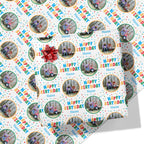 Colourful 'Happy Birthday' Photo Wrapping Paper