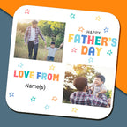 Colourful Happy Father's Day Photo and Text Mug
