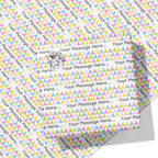 Colourful Triangle Message Wrapping Paper
