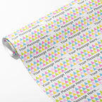 Colourful Triangle Message Wrapping Paper