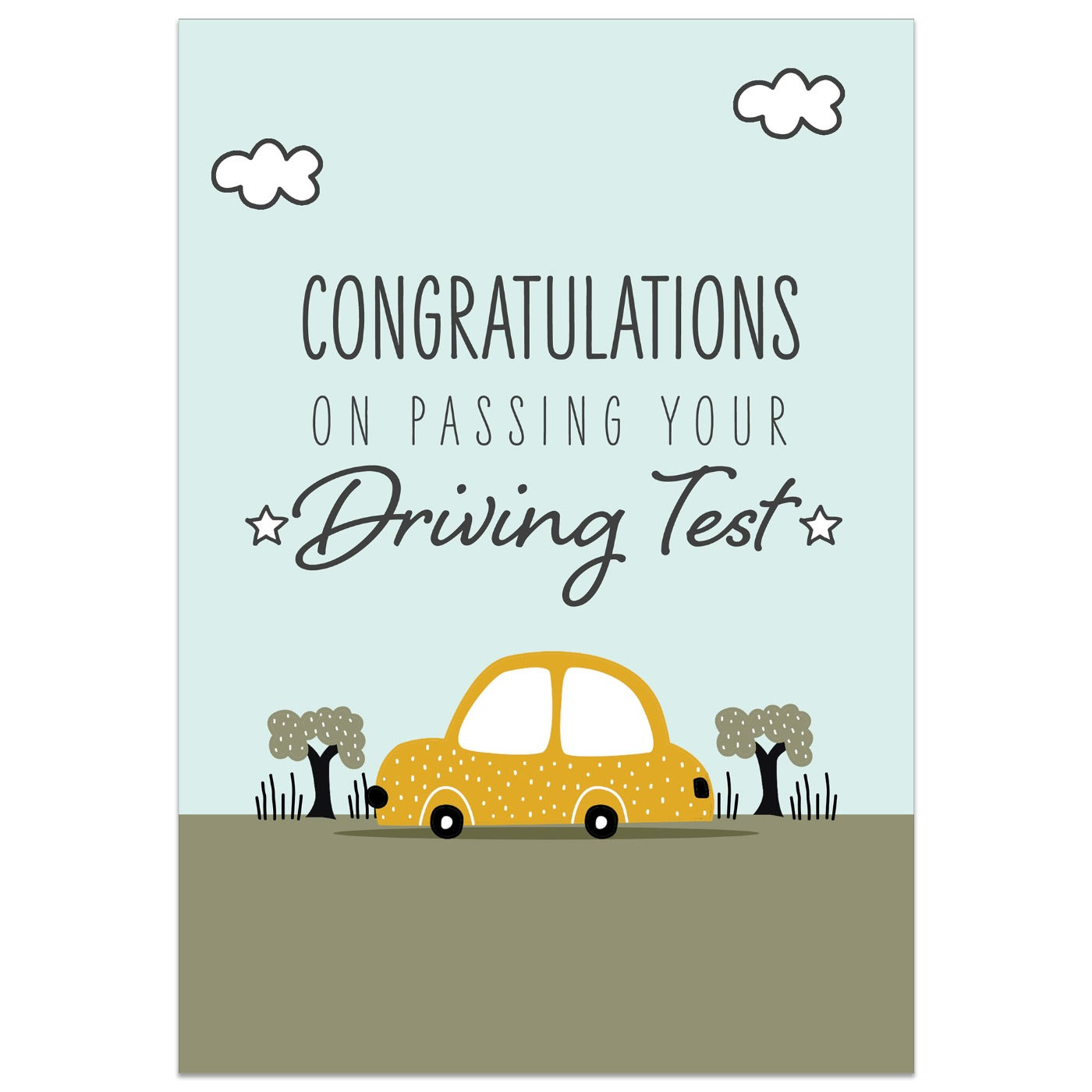Congratulations on Passing your Driving Test Card