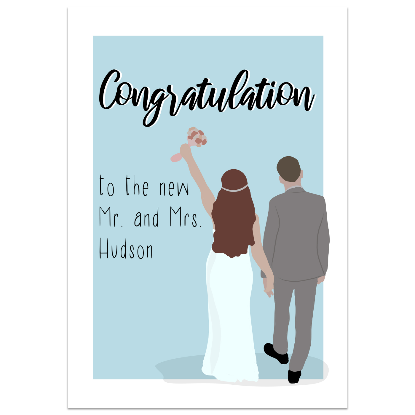 Congratulations Wedding Couple Card