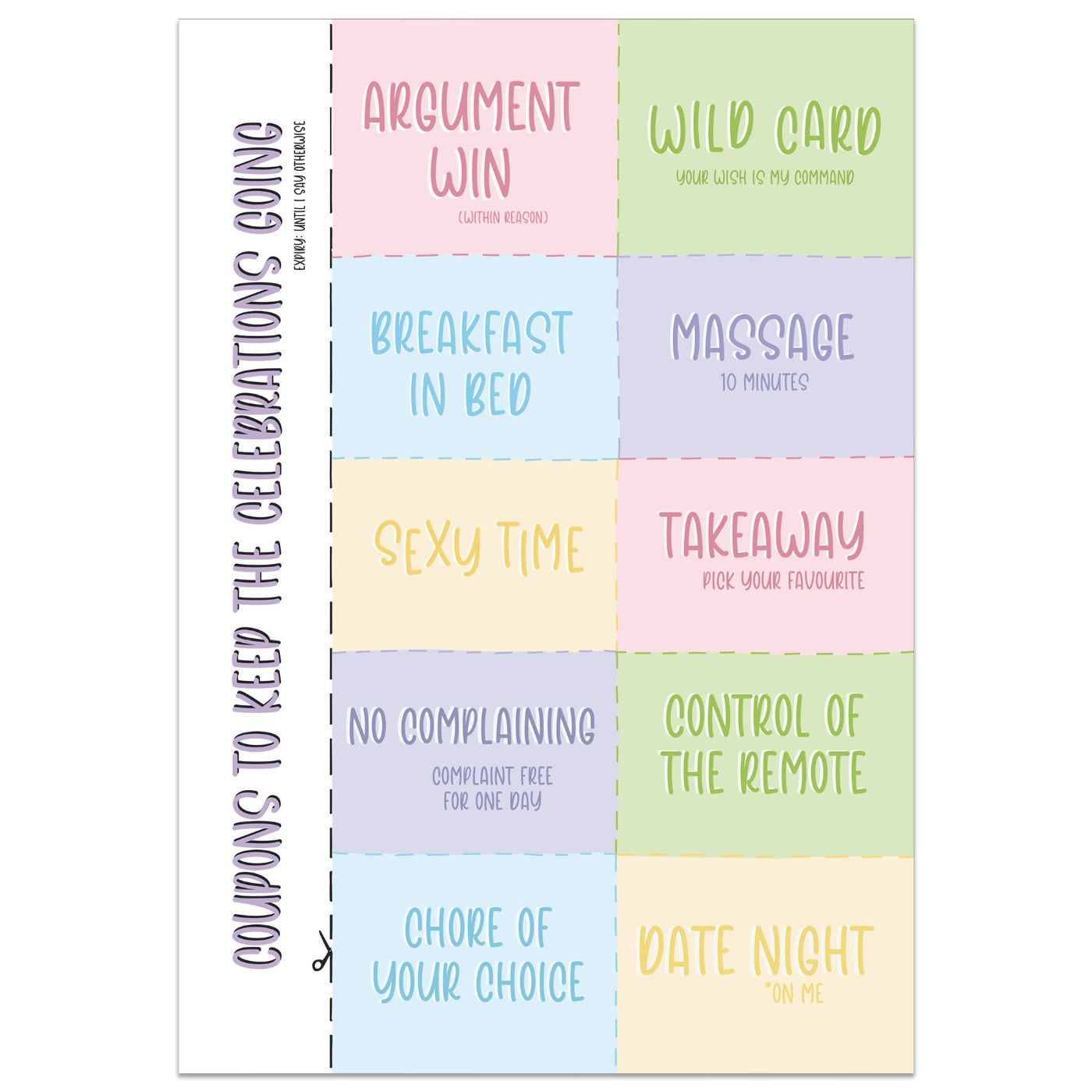 Celebration Coupons Card