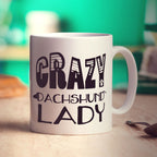 Crazy Dachshund Lady Mug - Standard 330ml (11oz) / White