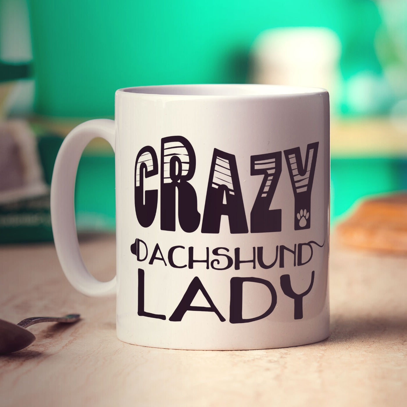 Crazy Dachshund Lady Mug