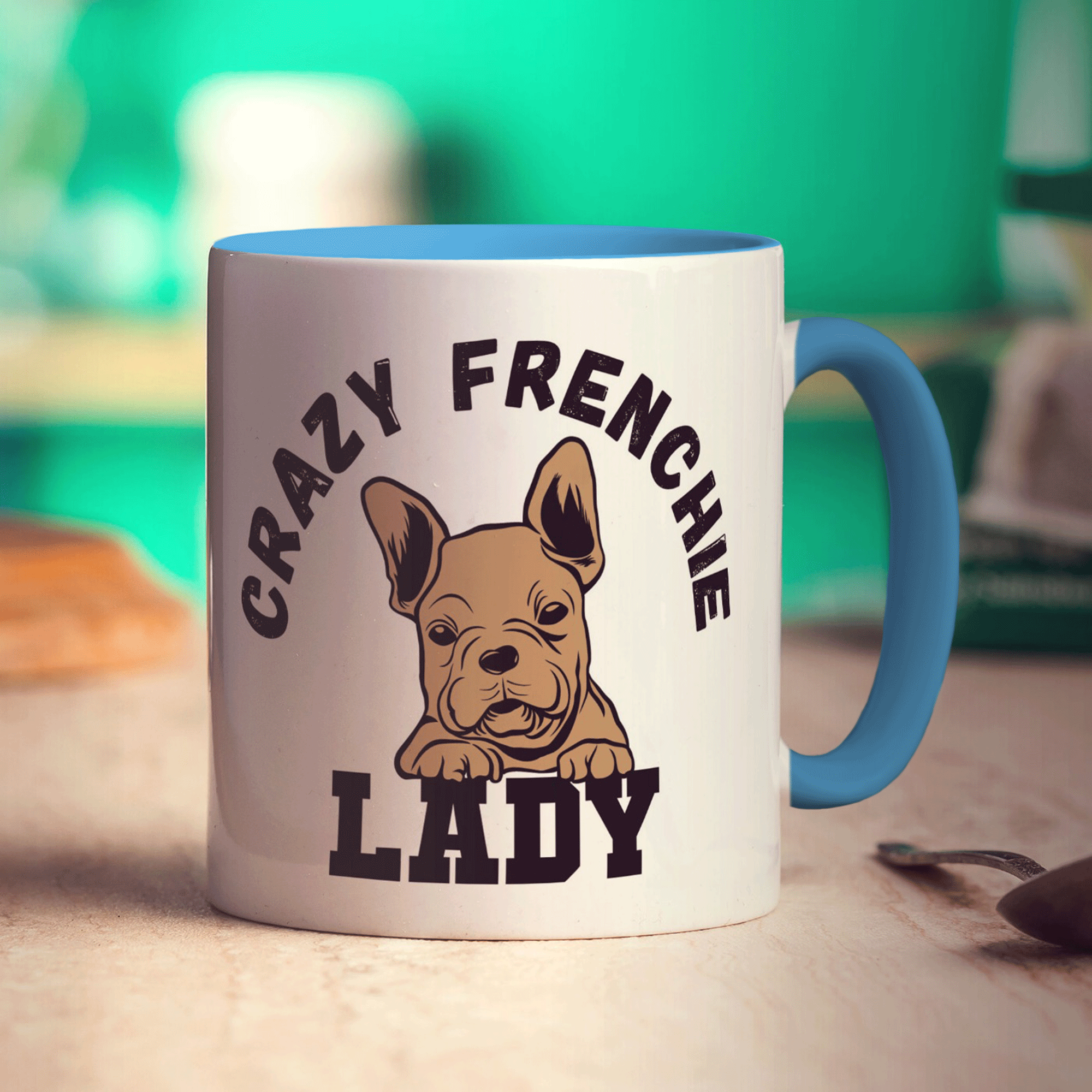 Crazy Frenchie Lady Mug