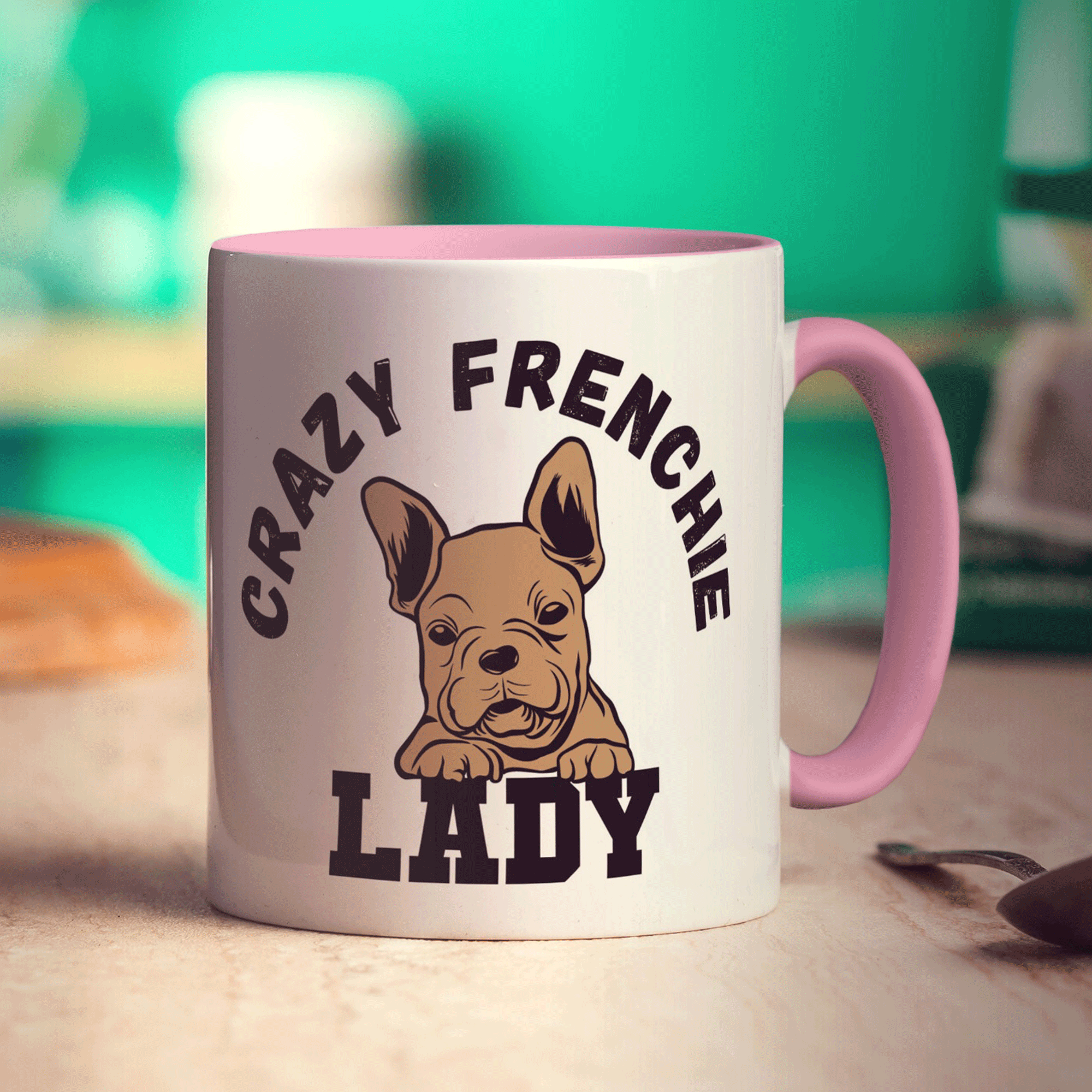 Crazy Frenchie Lady Mug