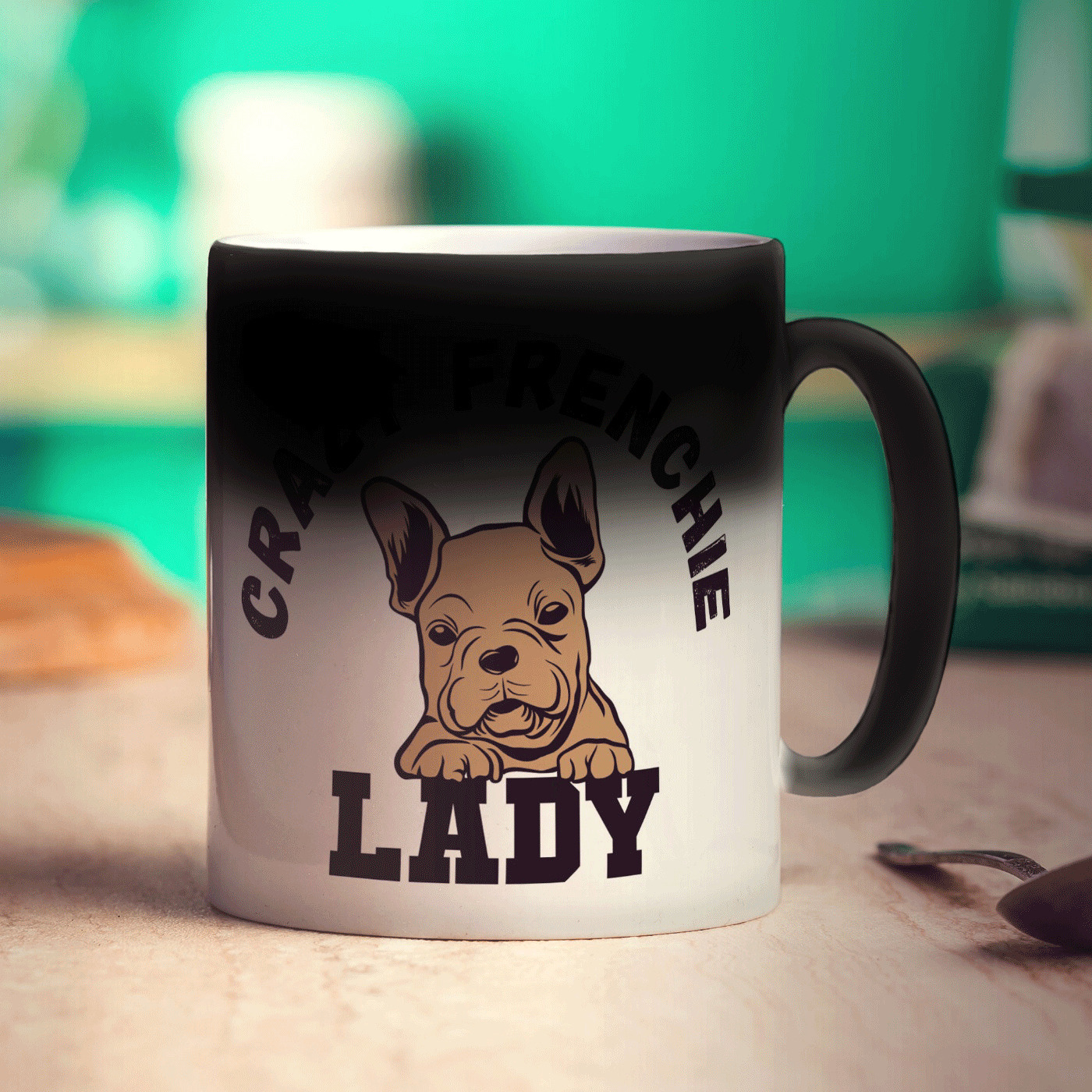 Crazy Frenchie Lady Mug