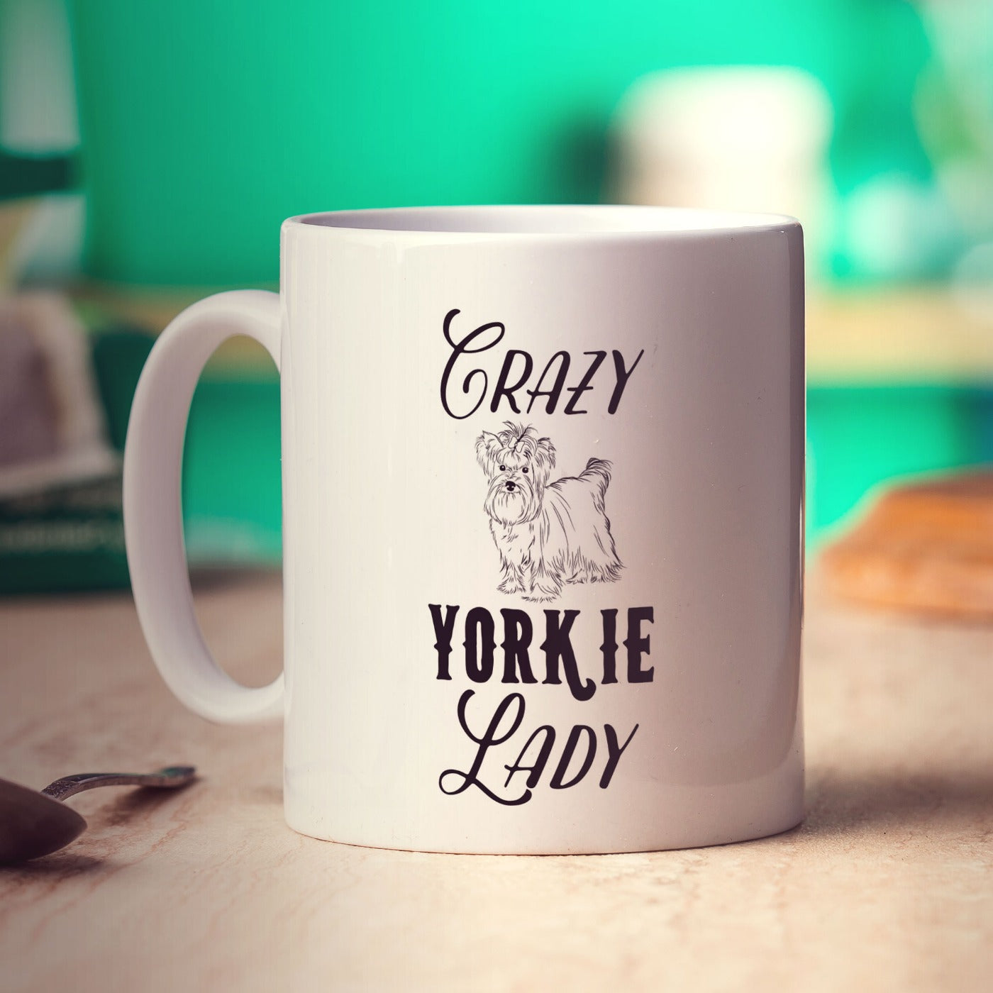 Crazy Yorkie Lady Mug