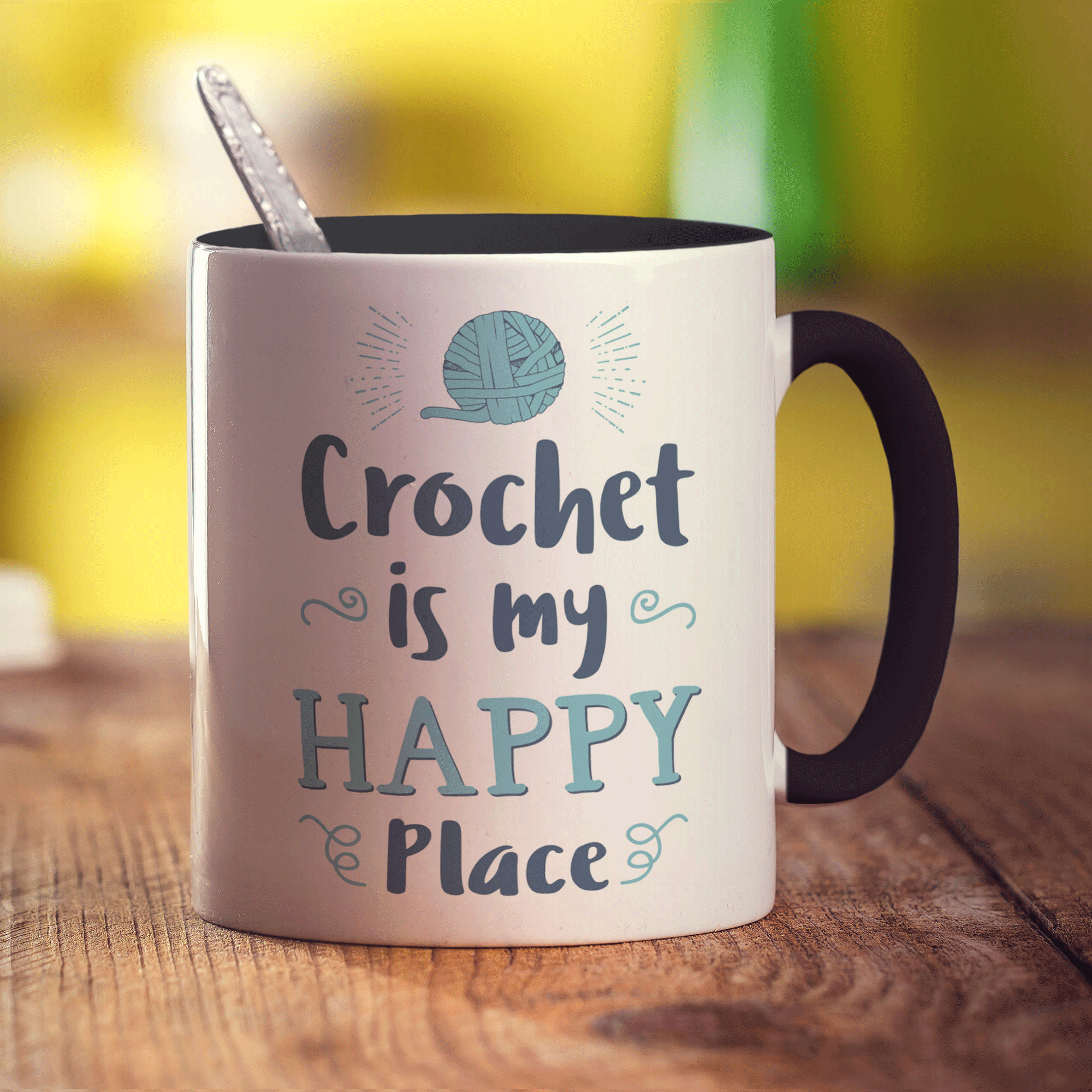 Crochet is My Happy Place Mug