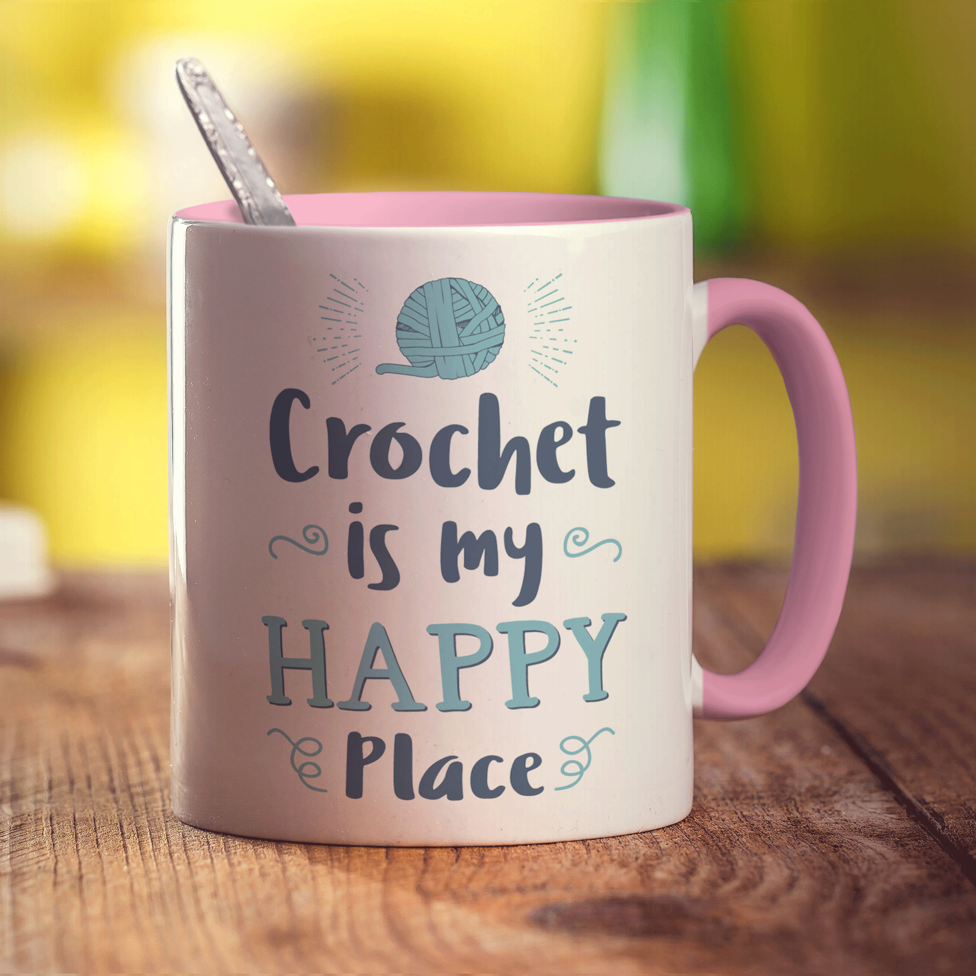 Crochet is My Happy Place Mug