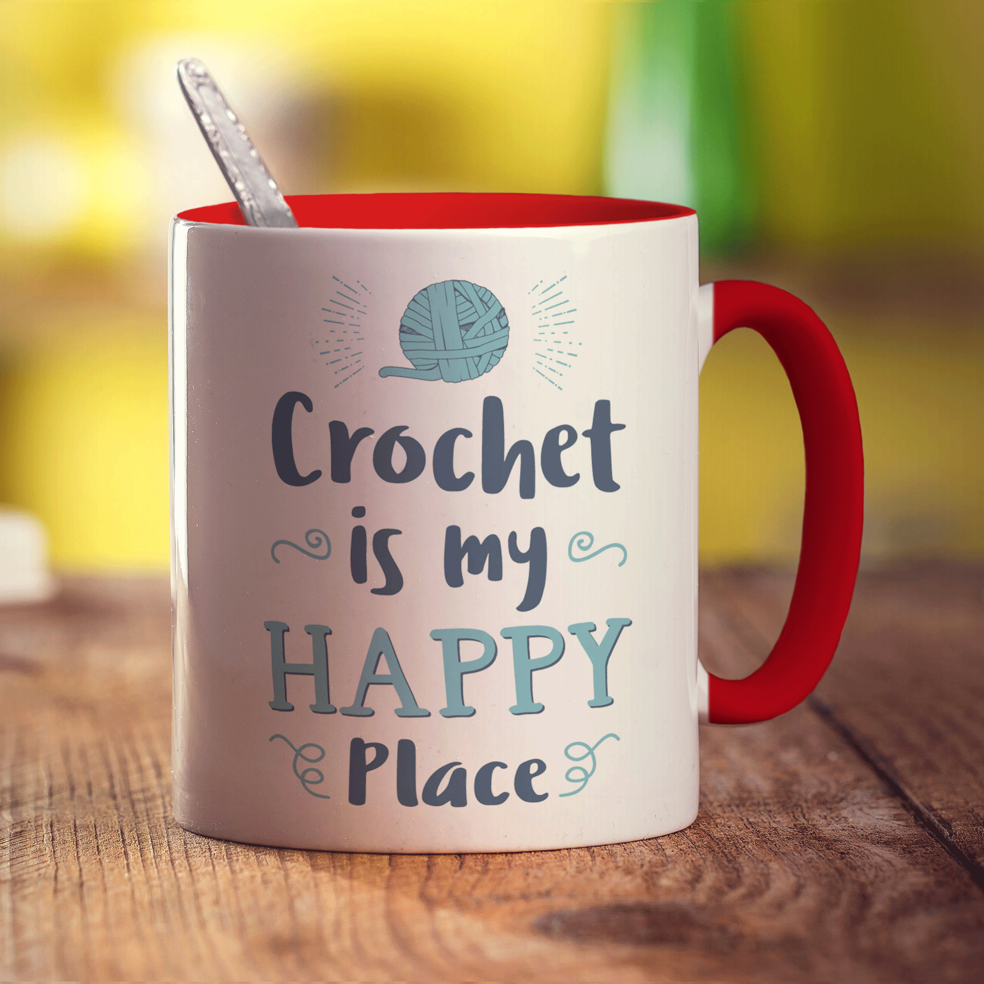 Crochet is My Happy Place Mug