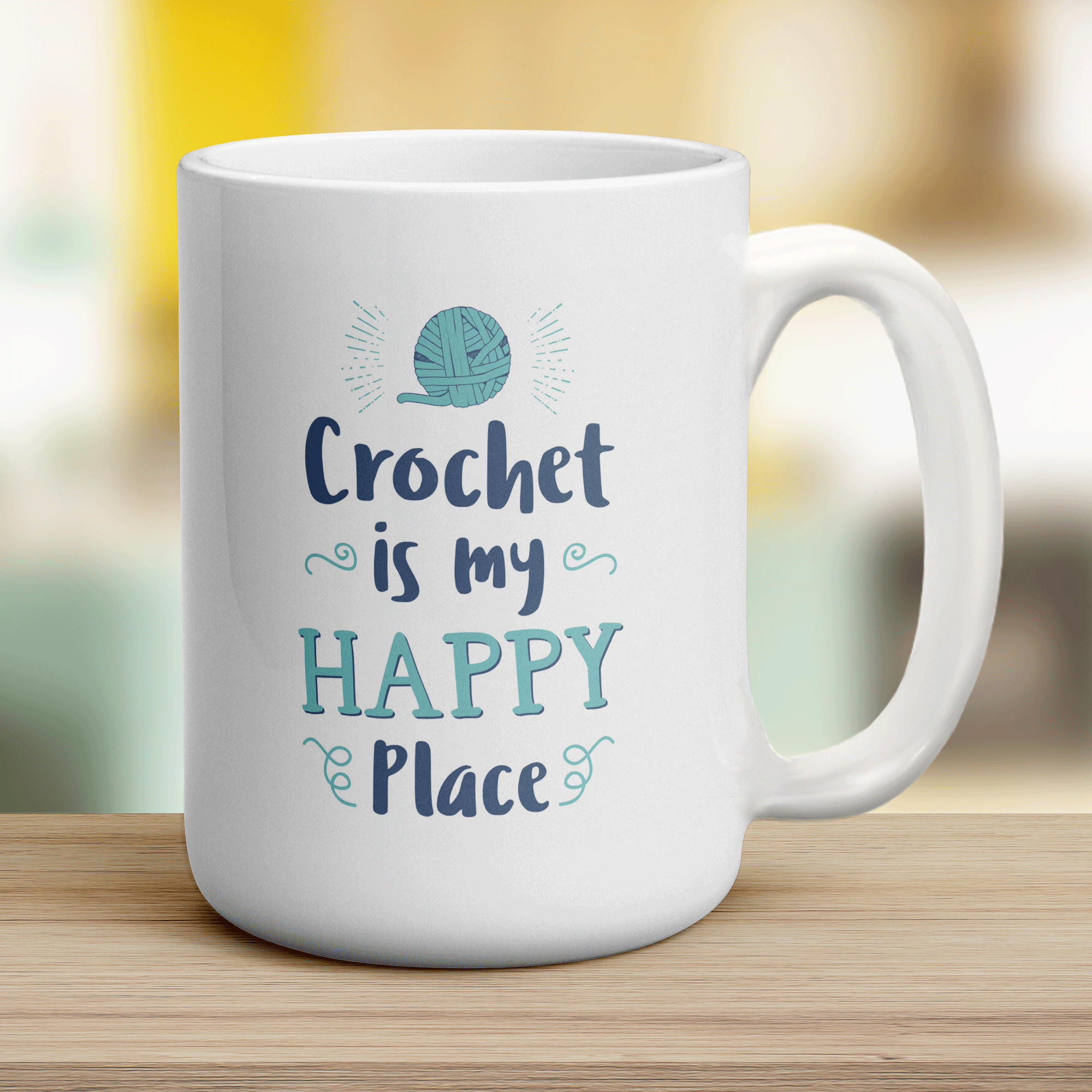Crochet is My Happy Place Mug