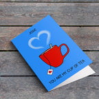You Are My Cup of Tea Card Lying Down
