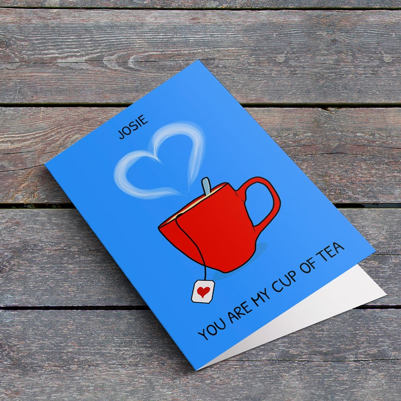 You Are My Cup of Tea Card Lying Down