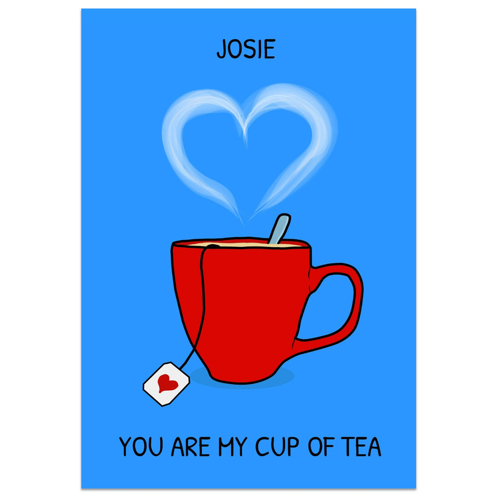 You Are My Cup of Tea Card Lying Down