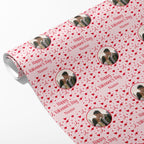 Cupid's Bow Photo and Name Wrapping Paper