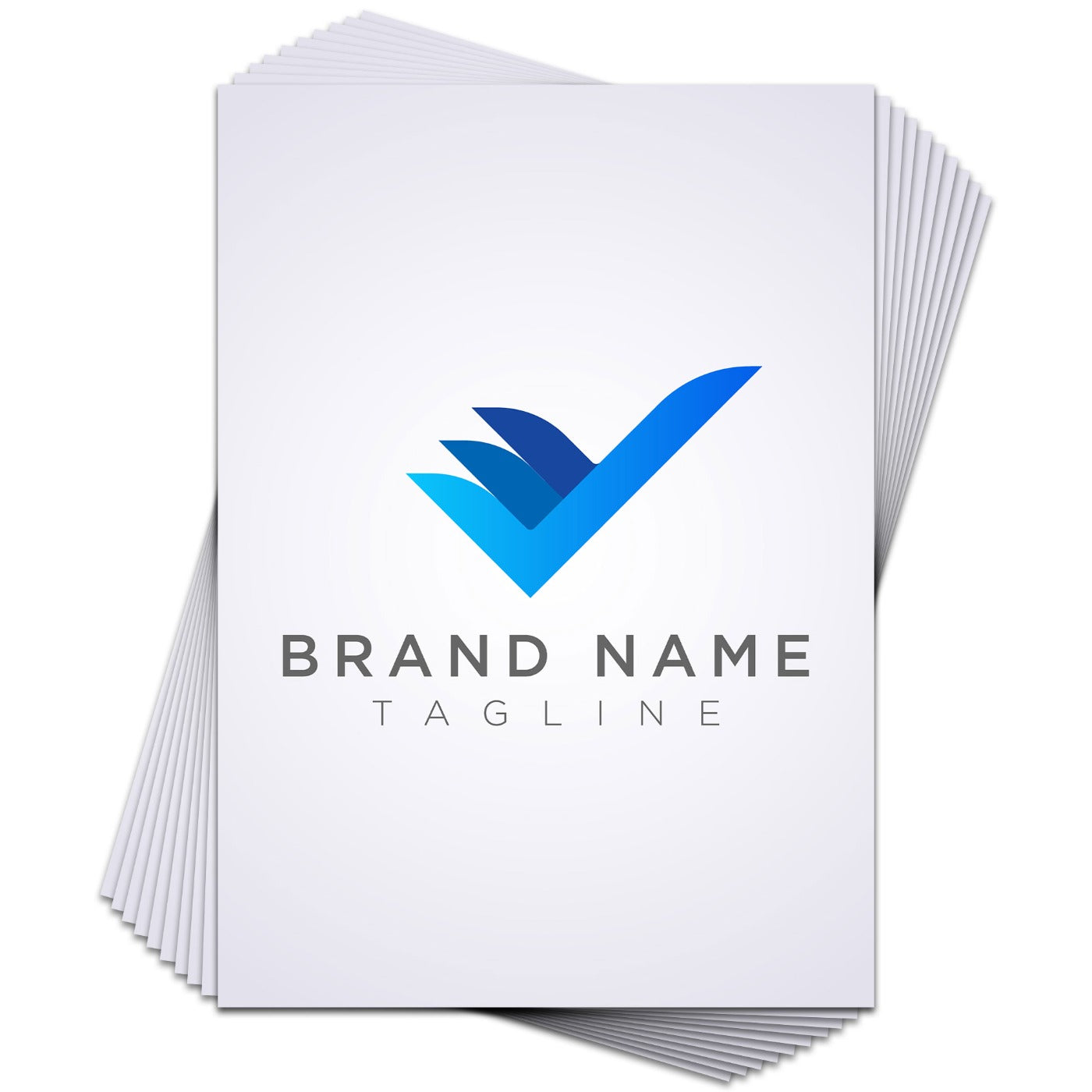 Custom Logo Business Thank You Card - Pack of 10