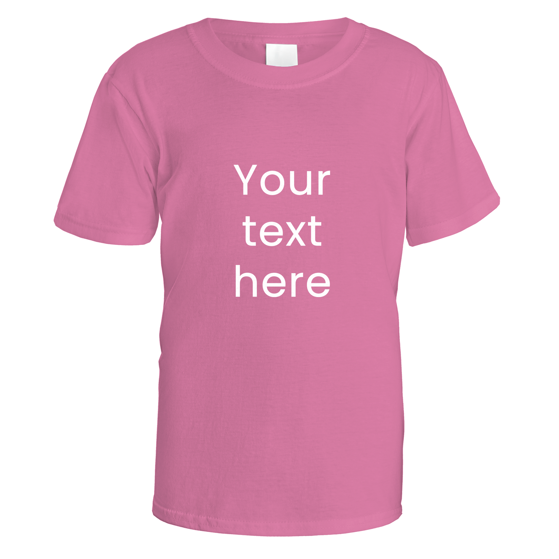 Custom Text Or Image T-Shirt - Ultra Soft Unisex 100% Cotton Personalized Tee