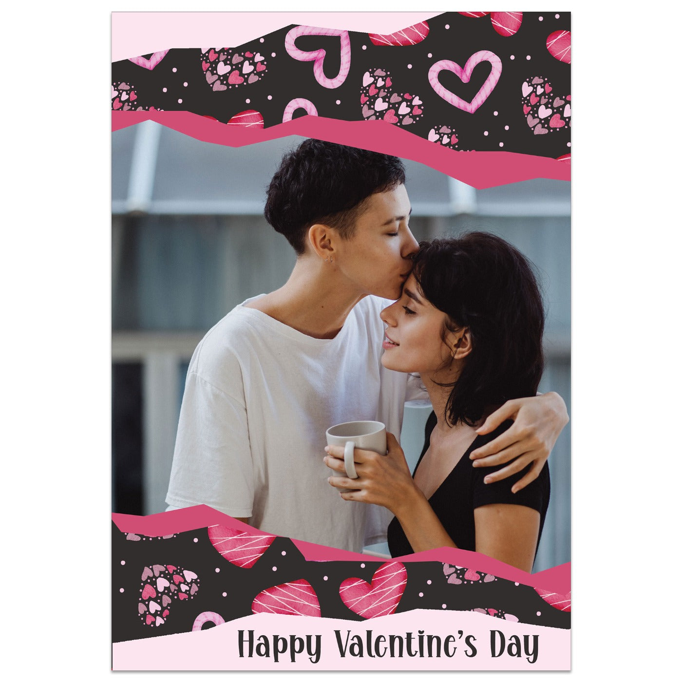 Valentine's Cut Out Full Photo Card