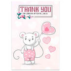 Cute Bear Thank You Card Standing Up