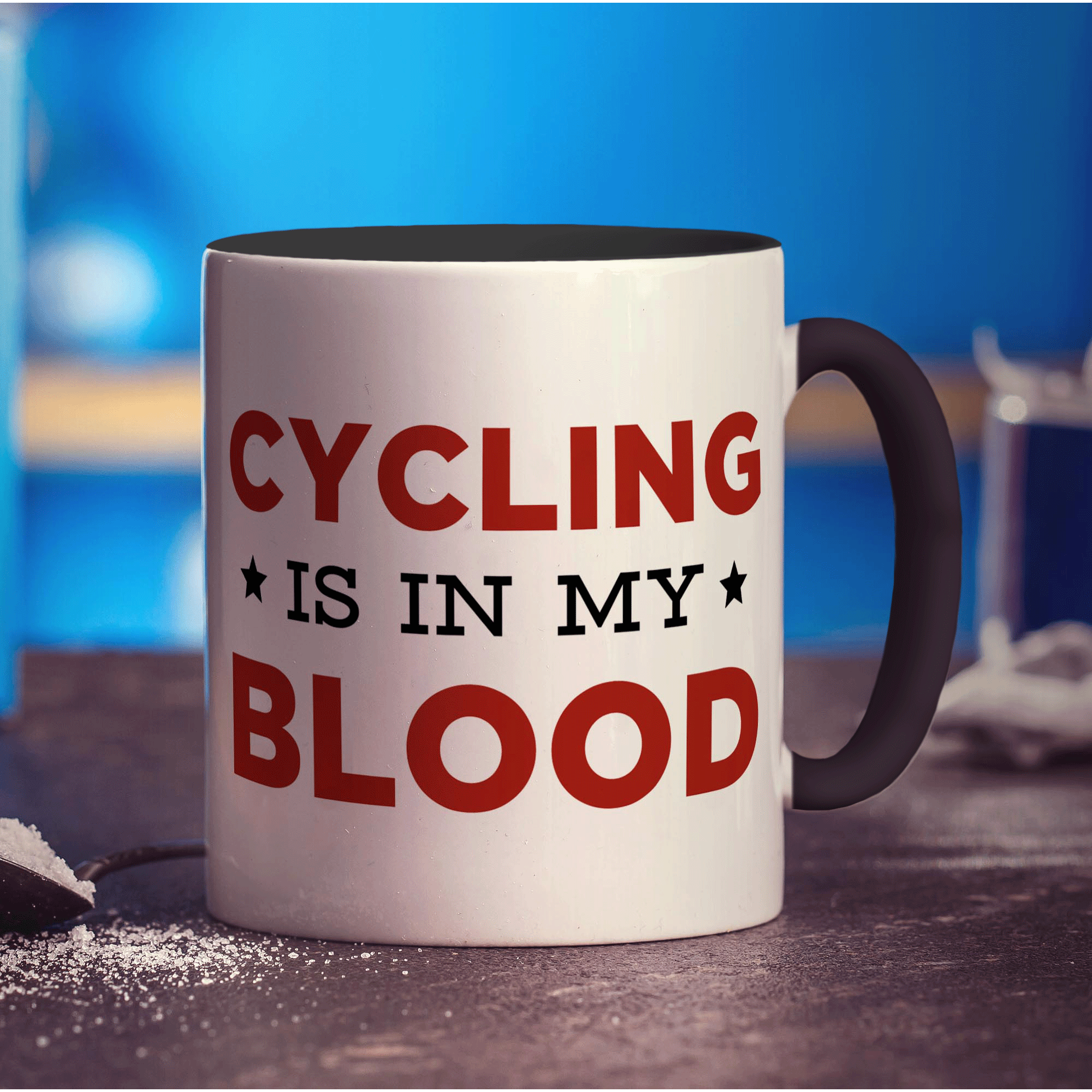 Cycling is in my Blood Mug