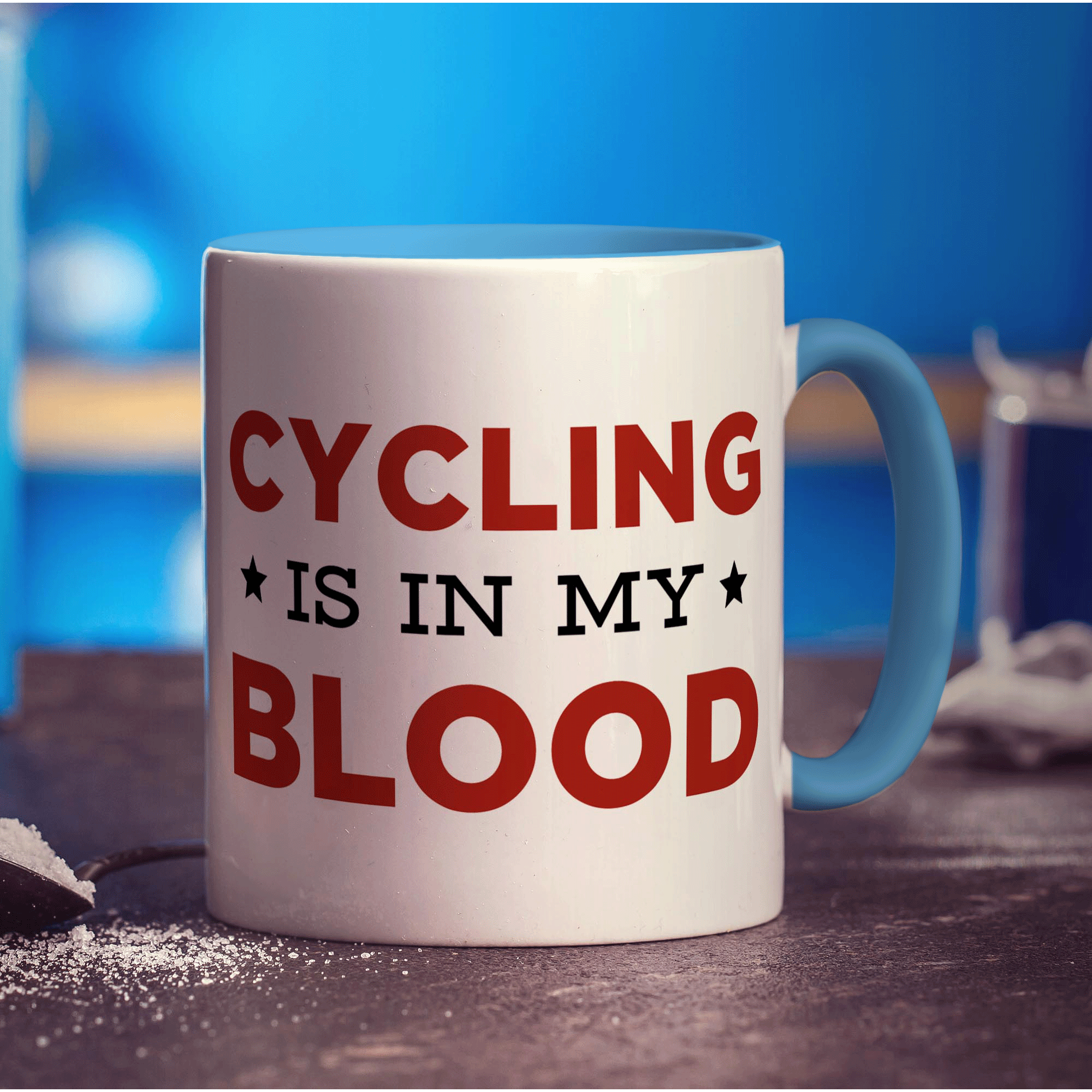 Cycling is in my Blood Mug