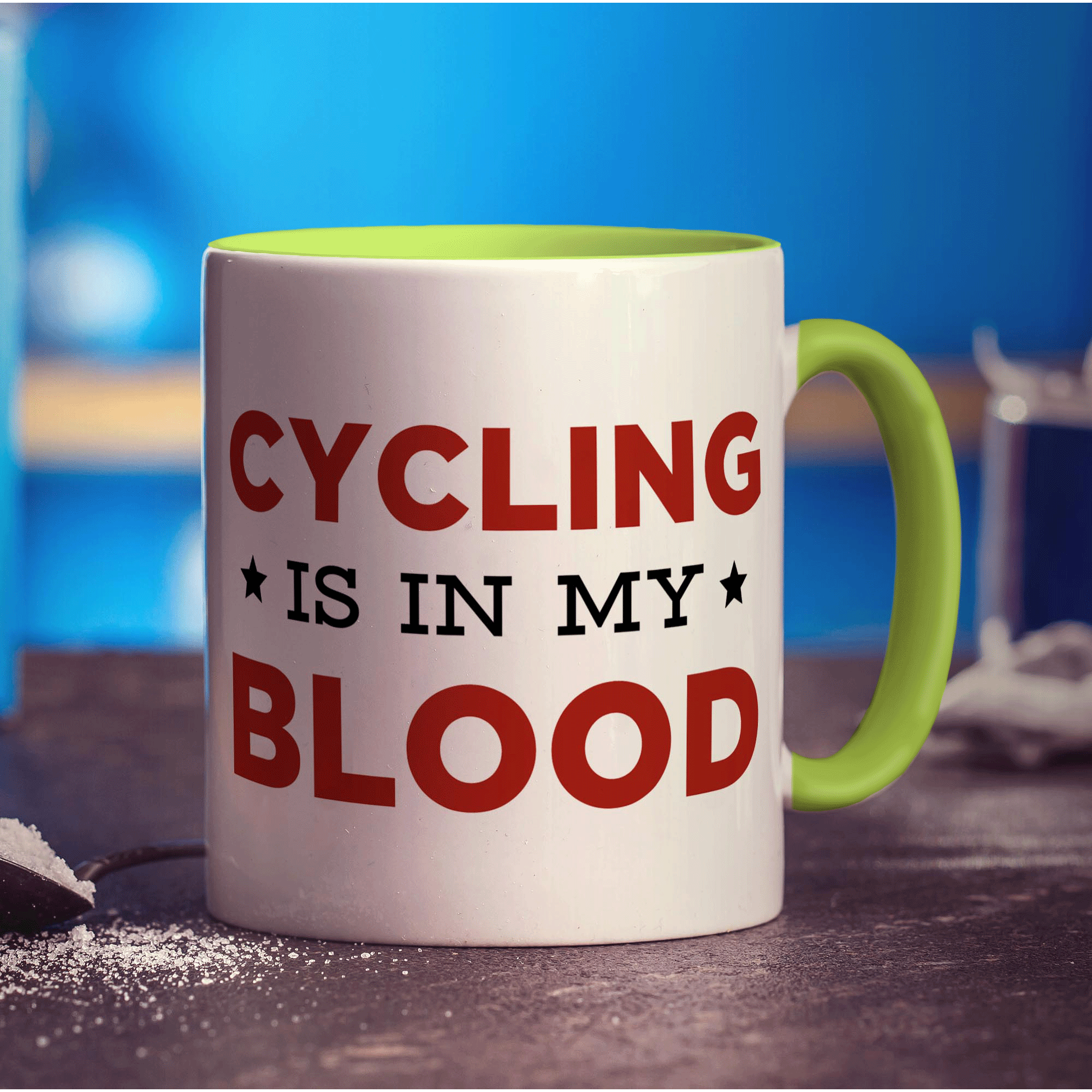 Cycling is in my Blood Mug