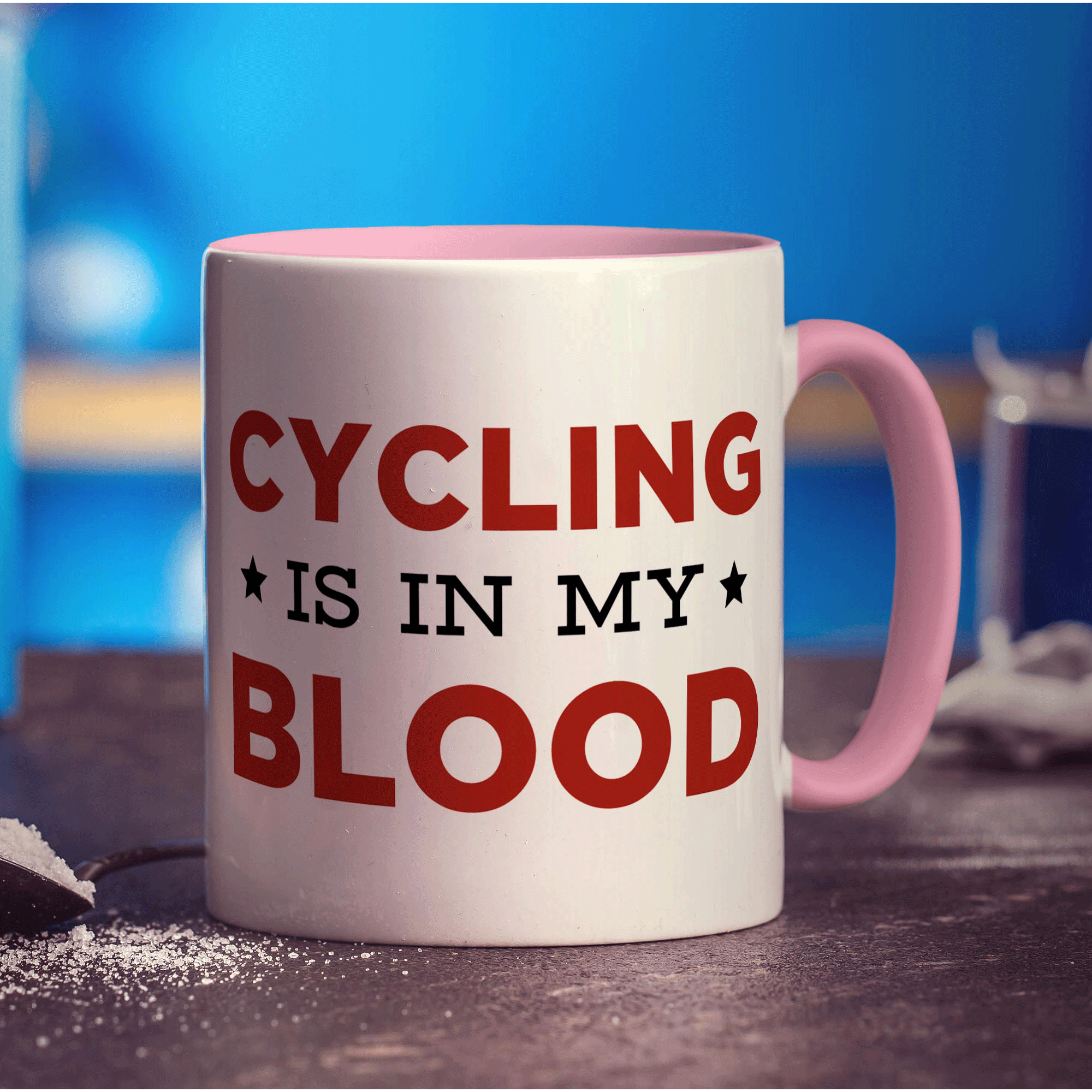 Cycling is in my Blood Mug