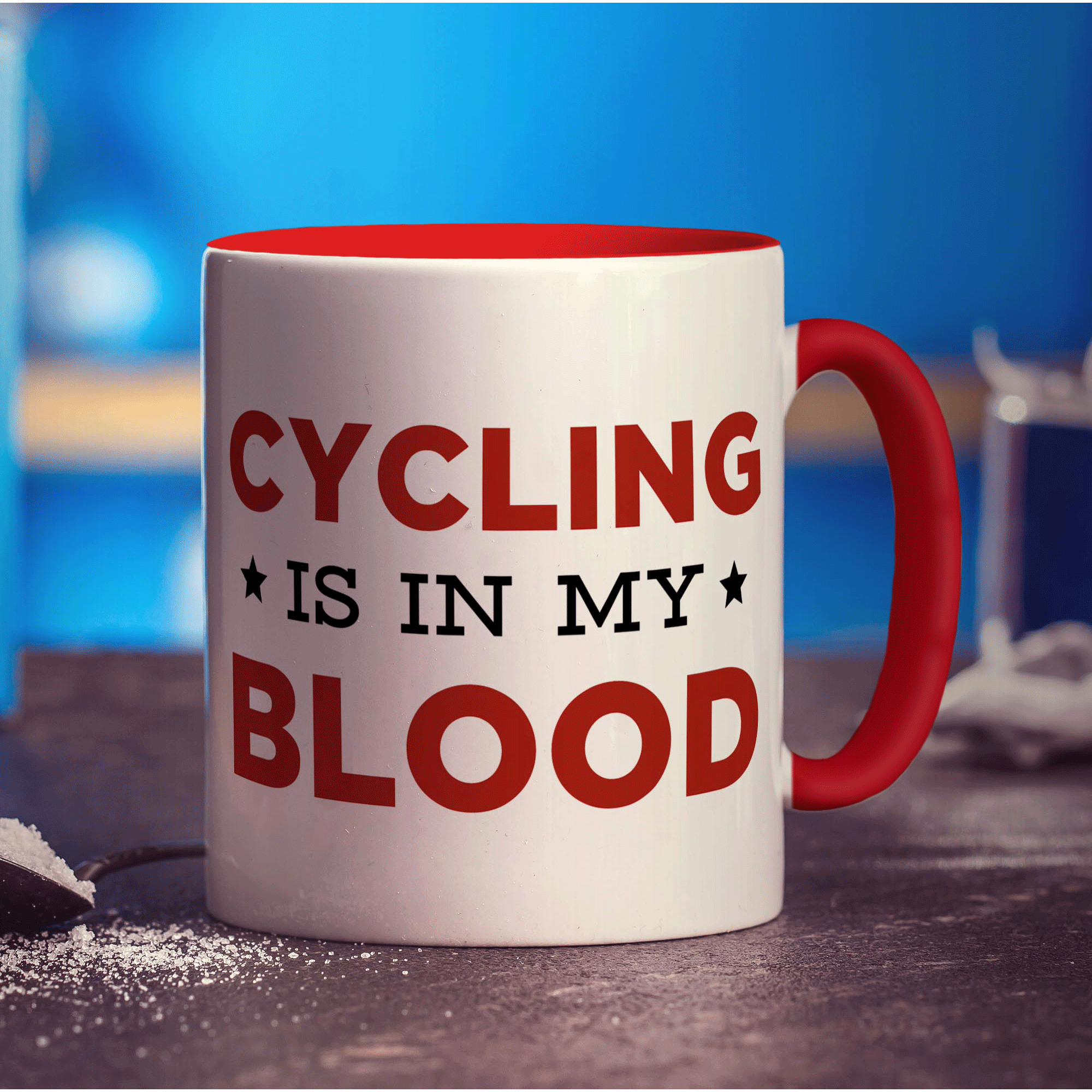 Cycling is in my Blood Mug