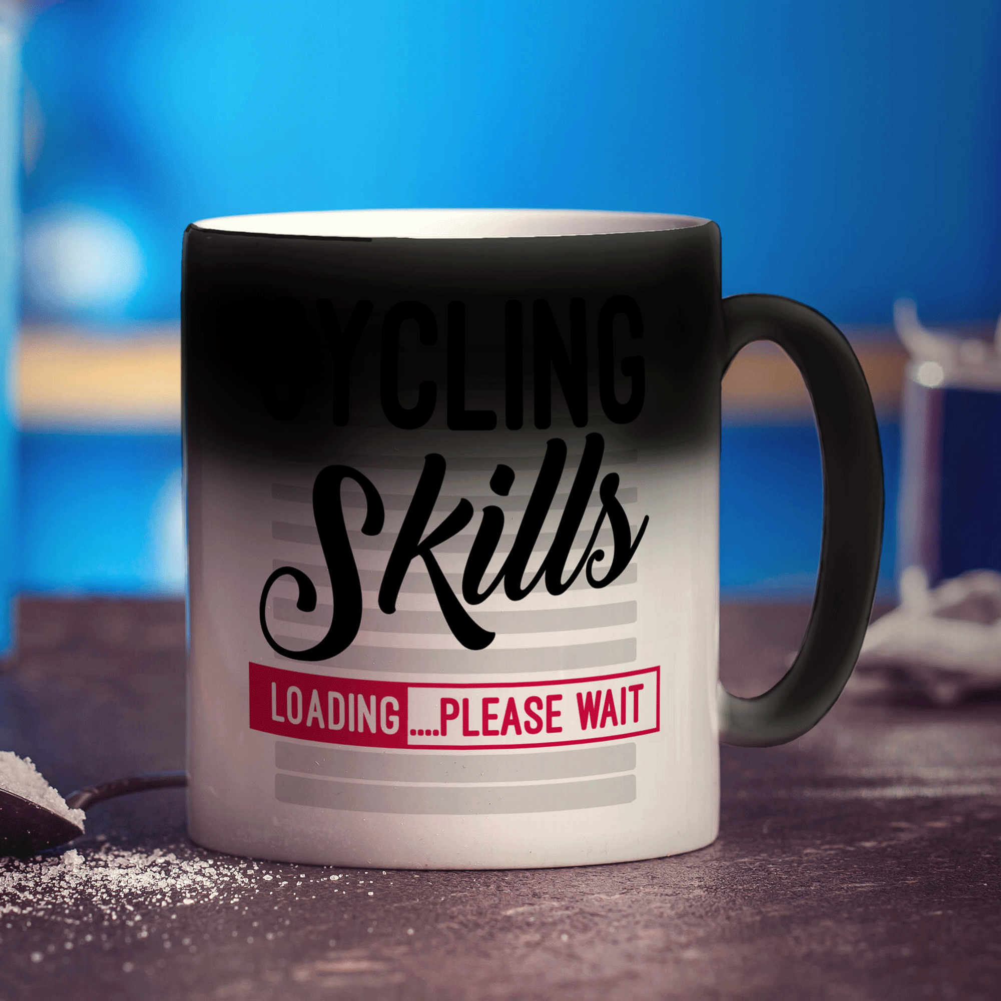Cycling Skills - Loading Please Wait Mug - Standard 330ml (11oz) / Magic Mug