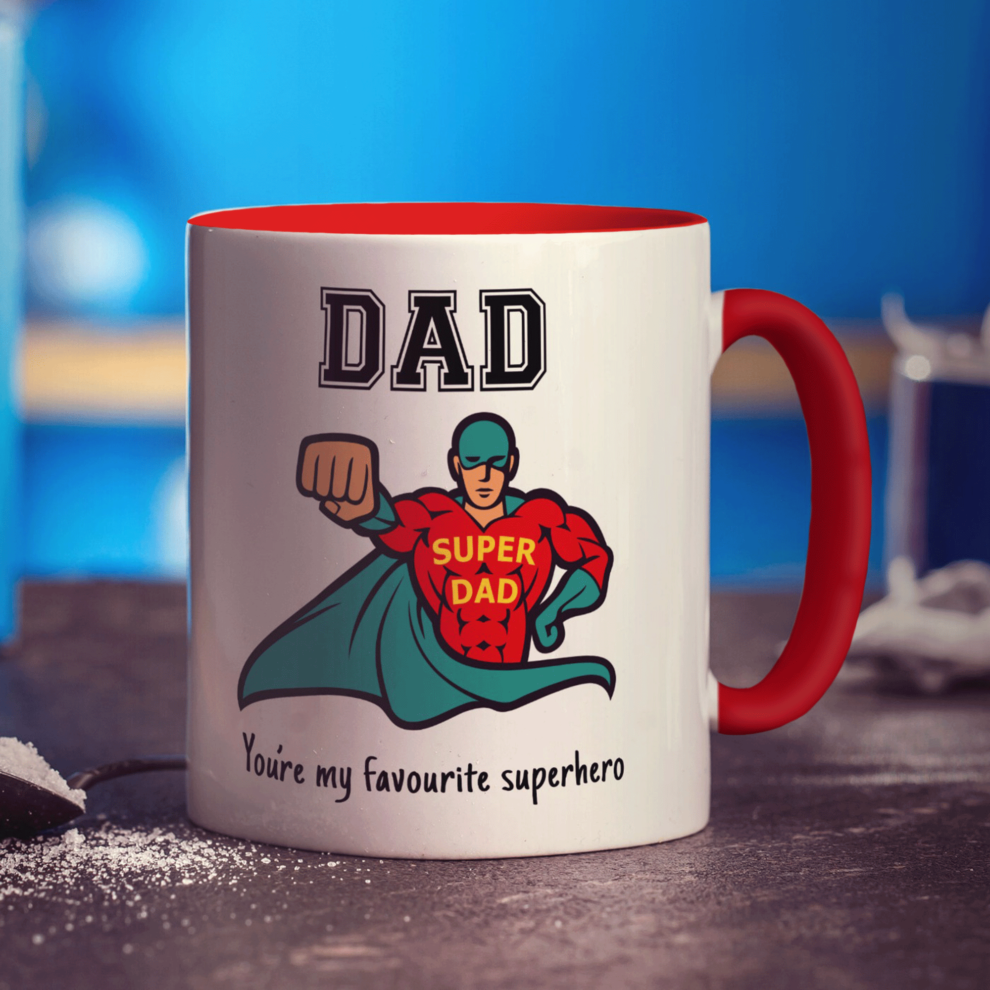 Dad You're My Favourite Superhero Mug