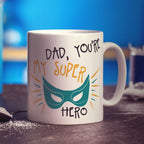 Dad, You're My Superhero Photo Mug - Standard 330ml (11oz) / White